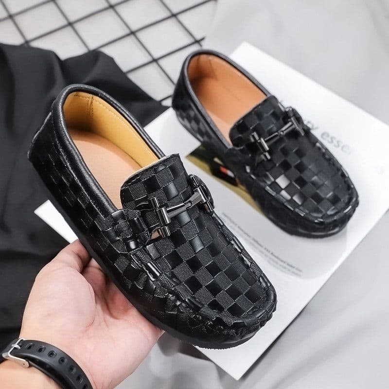 image-Large Size Summer Beanie Shoes Men's Leather New Casual Shoes Lazy Shoes
