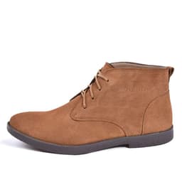 image-Men's Nubuck Leather High Top Martin Boots