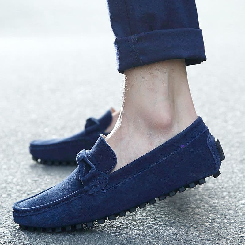 image-Men's Slip-on Slip-on Suede Leather Casual Shoes