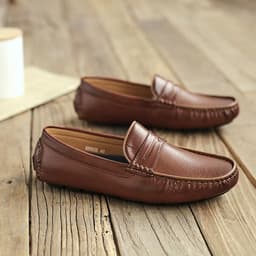 image-Men's Casual All-match Soft-soled Leather Shoes