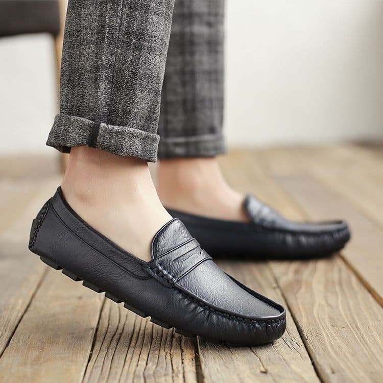 image-Men's Casual All-match Soft-soled Leather Shoes