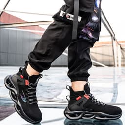 image-Labor Insurance Men's Breathable Anti-smashing Anti-piercing Work Shoes