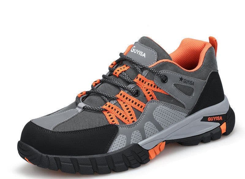 image-Men's Breathable Anti-smashing And Anti-puncture Safety Shoes