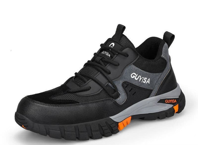 image-Men's Breathable Anti-smashing And Anti-puncture Safety Shoes
