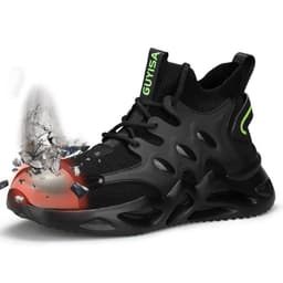 image-Men's Breathable Anti-smash And Anti-puncture Safety Shoes