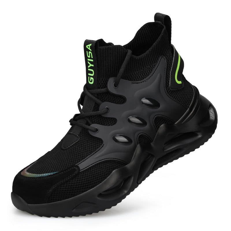 image-Men's Breathable Anti-smash And Anti-puncture Safety Shoes