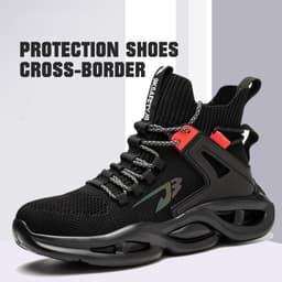 image-Men's And Women's Steel Toe Anti-piercing Anti-skid Safety Shoes