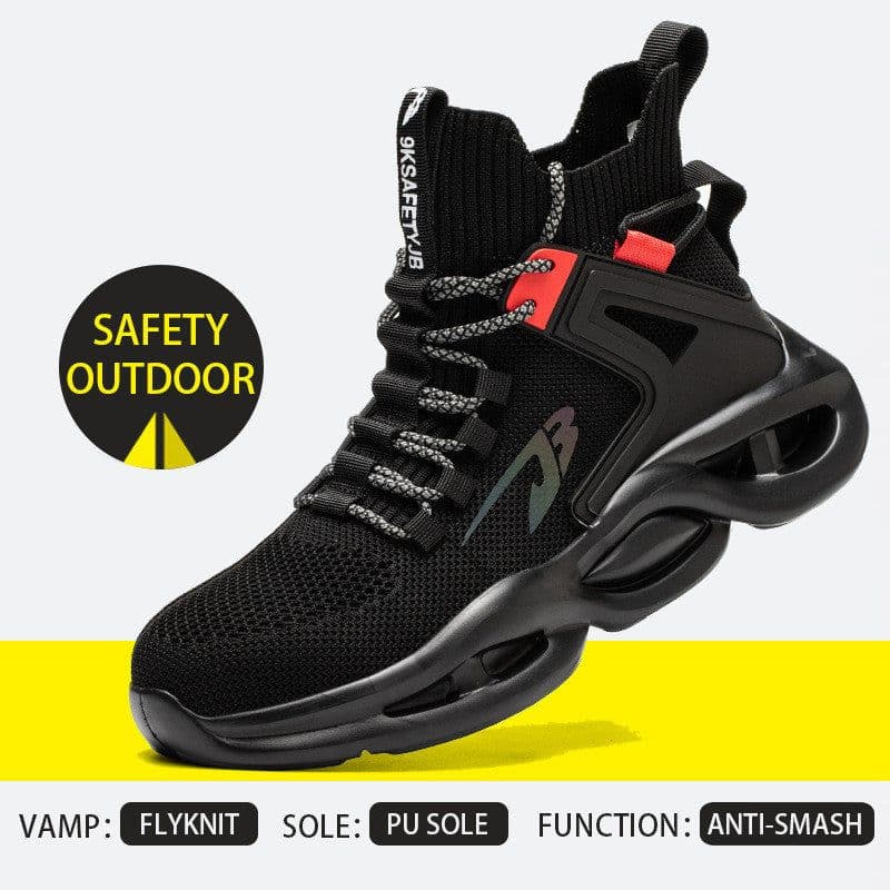 image-Men's And Women's Steel Toe Anti-piercing Anti-skid Safety Shoes