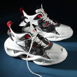 image-Men's Sports Casual High Top Breathable Heightening Shoes