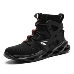 image-High-top Safety Shoes Construction Protective Footwear Men Steel Toe Breathable Hiking Boots