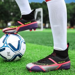 image-New Color High Top Soccer Shoes Men And Women Couples Same Style