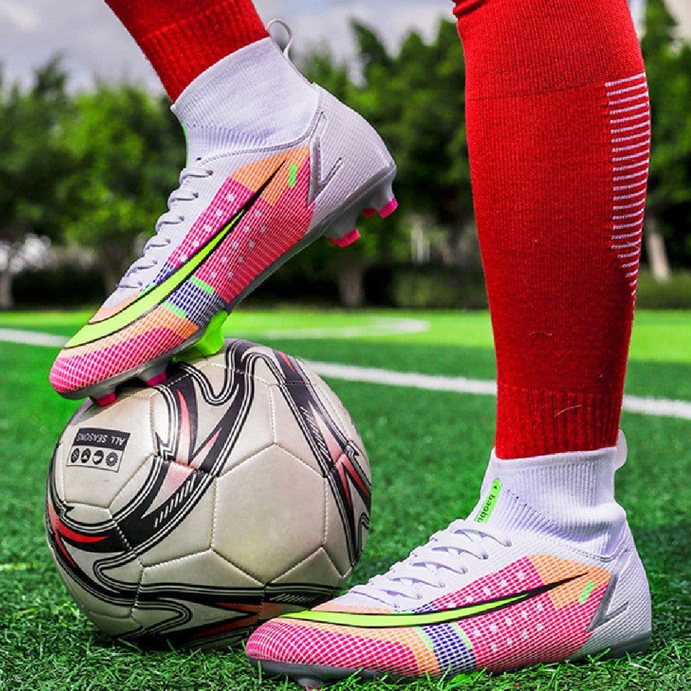 image-Men's New High Top Fashion Football Shoes