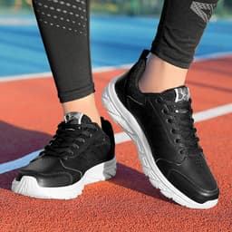 image-Plus Size Men's Waterproof Leather Sneakers