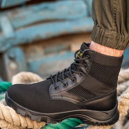 image-Men's Casual Breathable Anti-smashing Anti-piercing Safety Shoes