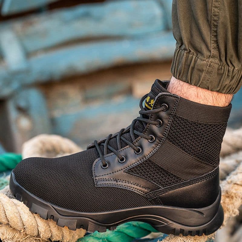 image-Men's Casual Breathable Anti-smashing Anti-piercing Safety Shoes