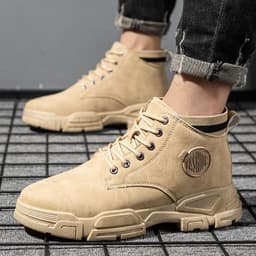 image-Men's Casual Camo High Top Martin Boots