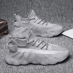 image-Fashion Sneakers With Wave Sole Cool Sports Shoes Men