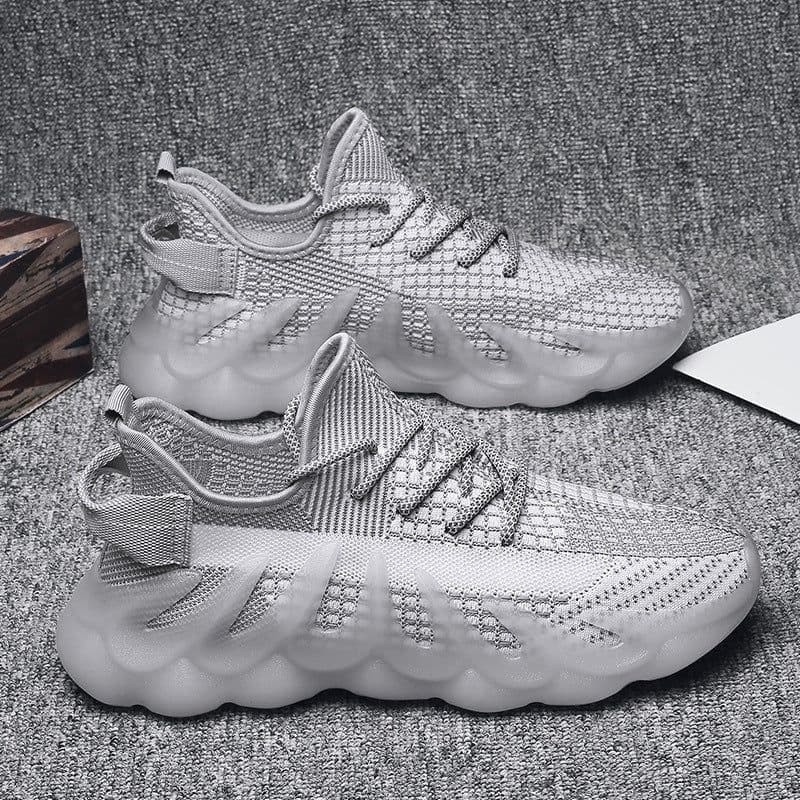 image-Fashion Sneakers With Wave Sole Cool Sports Shoes Men
