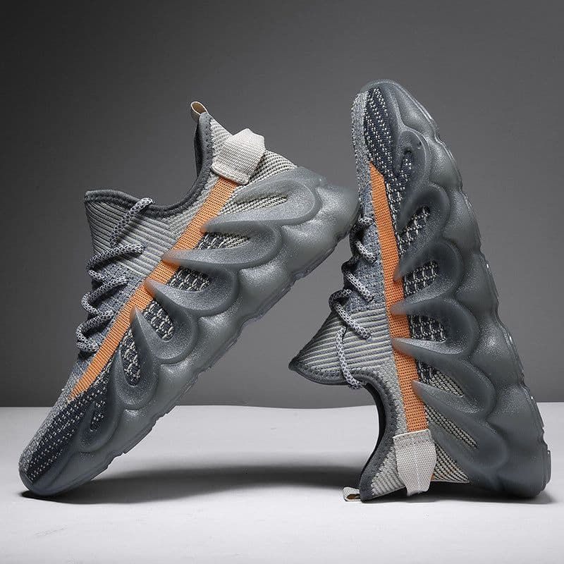 image-Fashion Sneakers With Wave Sole Cool Sports Shoes Men