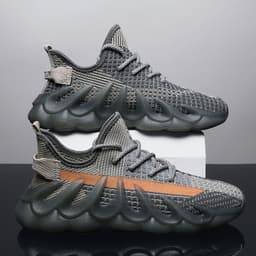 image-Fashion Sneakers With Wave Sole Cool Sports Shoes Men