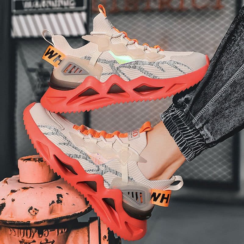 image-Men Sneakers Cool Wave Sole Sport Running Shoes