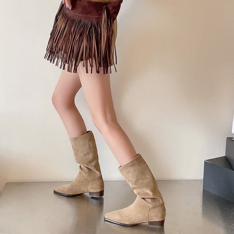 image-Women's Fashion Casual Pillow Pleated Boots