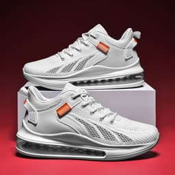 image-Breathable Mesh Heightening Full Palm Air Cushion Running Shoes