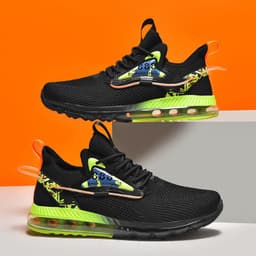 image-Breathable Mesh Heightening Full Palm Air Cushion Running Shoes