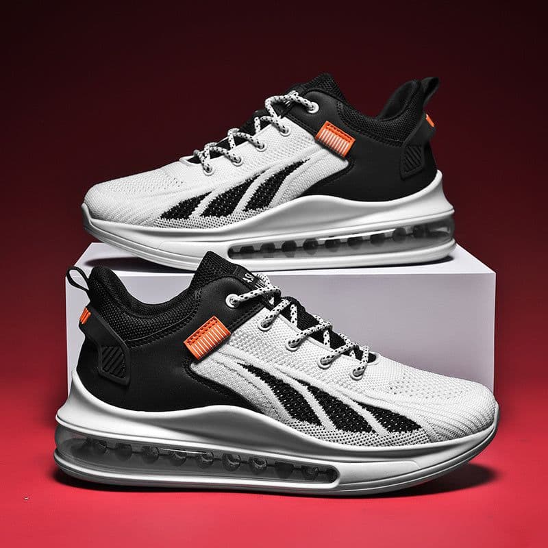 image-Breathable Mesh Heightening Full Palm Air Cushion Running Shoes