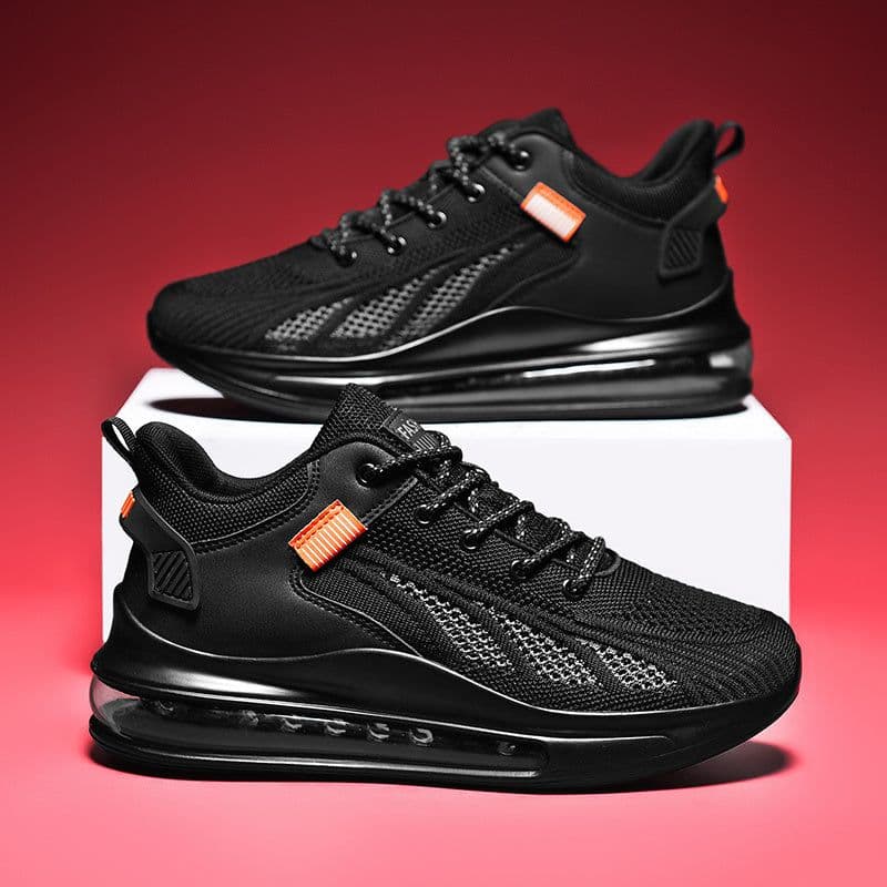 image-Breathable Mesh Heightening Full Palm Air Cushion Running Shoes