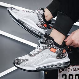 image-Men's Flying Woven Breathable Casual Sports Shoes Fashion Air Cushion