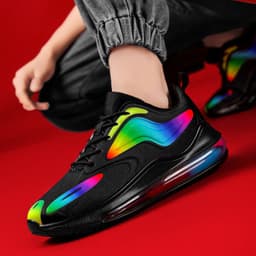image-Men's Flying Woven Breathable Casual Sports Shoes Fashion Air Cushion