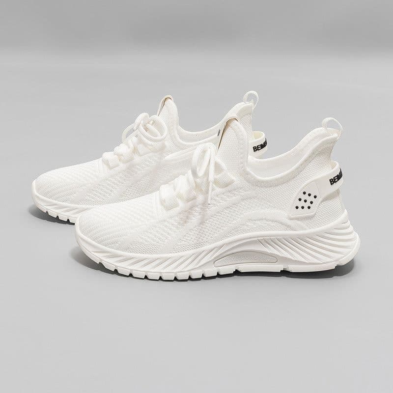 image-New Breathable Sports Student Casual All-match Heightening Lightweight Flying Woven Running Shoes