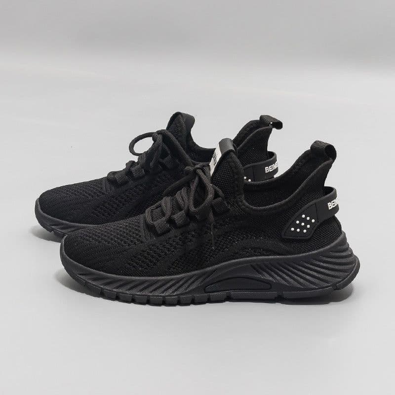 image-New Breathable Sports Student Casual All-match Heightening Lightweight Flying Woven Running Shoes