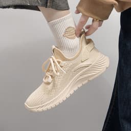 image-New Breathable Sports Student Casual All-match Heightening Lightweight Flying Woven Running Shoes