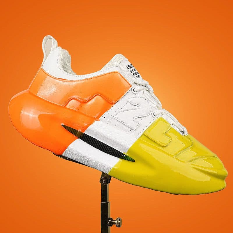 image-Men's And Women's Fashion Color Matching Heightening Platform Shoes