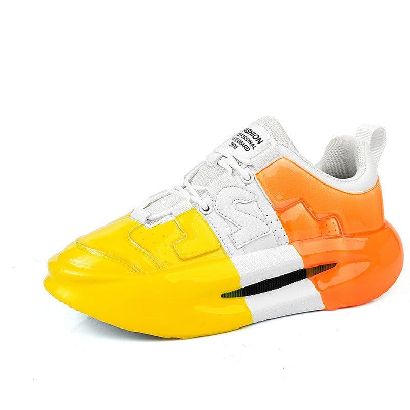 image-Men's And Women's Fashion Color Matching Heightening Platform Shoes