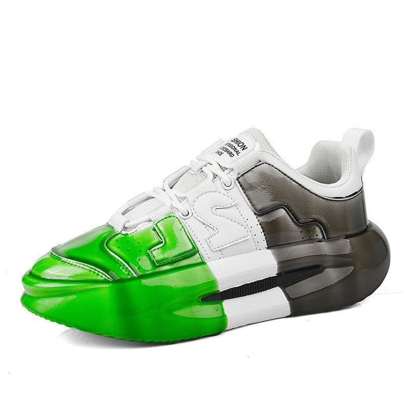 image-Men's And Women's Fashion Color Matching Heightening Platform Shoes