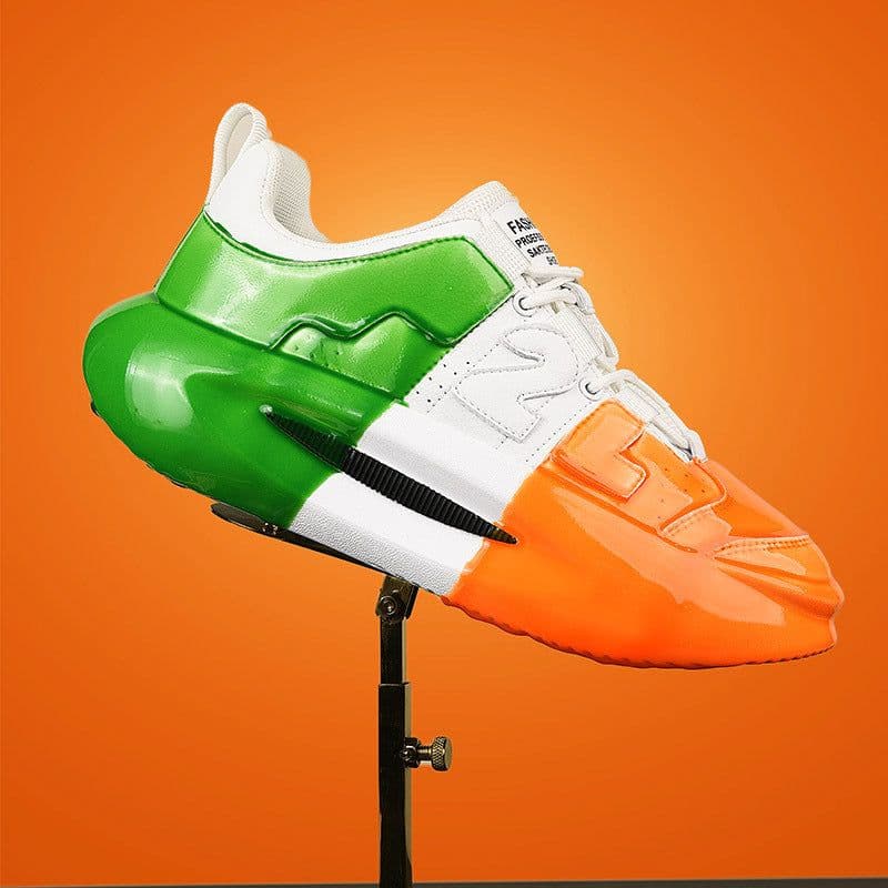 image-Men's And Women's Fashion Color Matching Heightening Platform Shoes