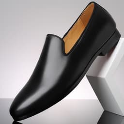 image-Autumn British Men's Casual Leather Shoes Pointed-toe Slip-on Loafers