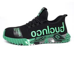 image-Indestructible Steel Toe Work Shoes For Men Letter Print Puncture Proof Sneakers