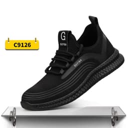 image-Indestructible Steel Toe Sneakers Men Women Lightweight Work Shoes Industrial Construction Shoes