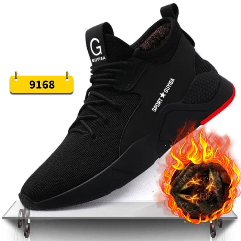 image-Indestructible Steel Toe Sneakers Men Women Lightweight Work Shoes Industrial Construction Shoes