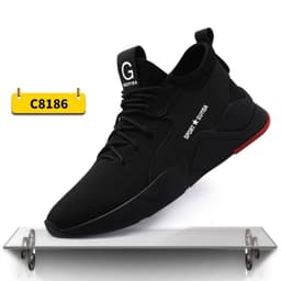 image-Indestructible Steel Toe Sneakers Men Women Lightweight Work Shoes Industrial Construction Shoes