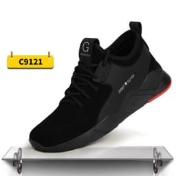 image-Indestructible Steel Toe Sneakers Men Women Lightweight Work Shoes Industrial Construction Shoes
