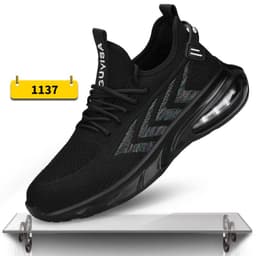 image-Indestructible Steel Toe Work Shoes Men Sneakers Fashion Air Cushion Safety Shoes