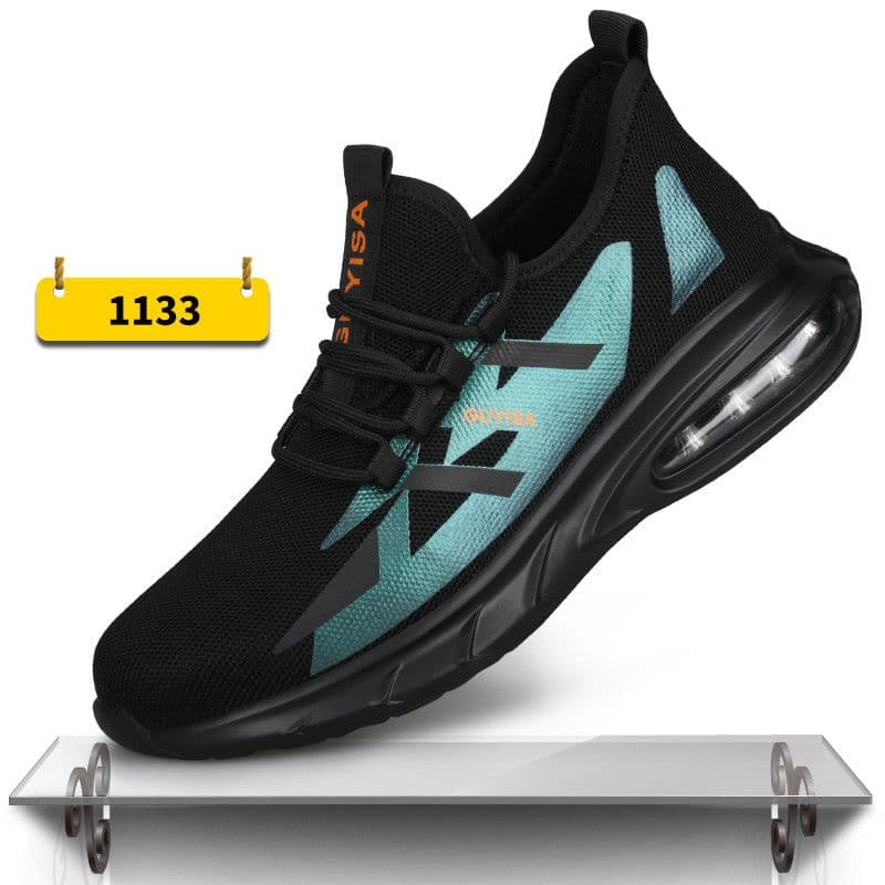 image-Indestructible Steel Toe Work Shoes Men Sneakers Fashion Air Cushion Safety Shoes