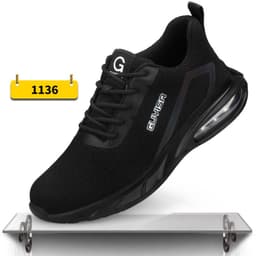 image-Indestructible Steel Toe Work Shoes Men Sneakers Fashion Air Cushion Safety Shoes