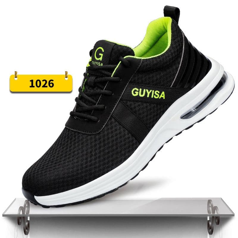 image-Indestructible Steel Toe Work Shoes Men Sneakers Fashion Air Cushion Safety Shoes