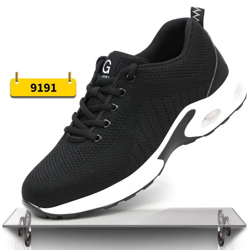 image-Indestructible Steel Toe Work Shoes Men Sneakers Fashion Air Cushion Safety Shoes